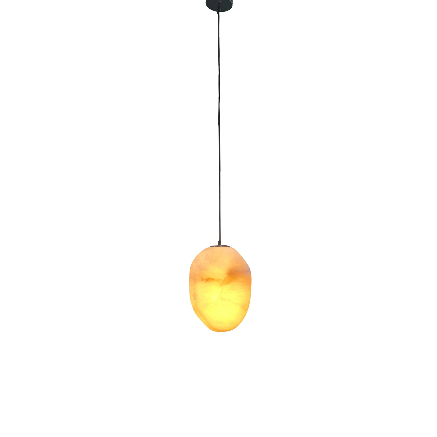 Sculpted Alabaster LED Pendant Light