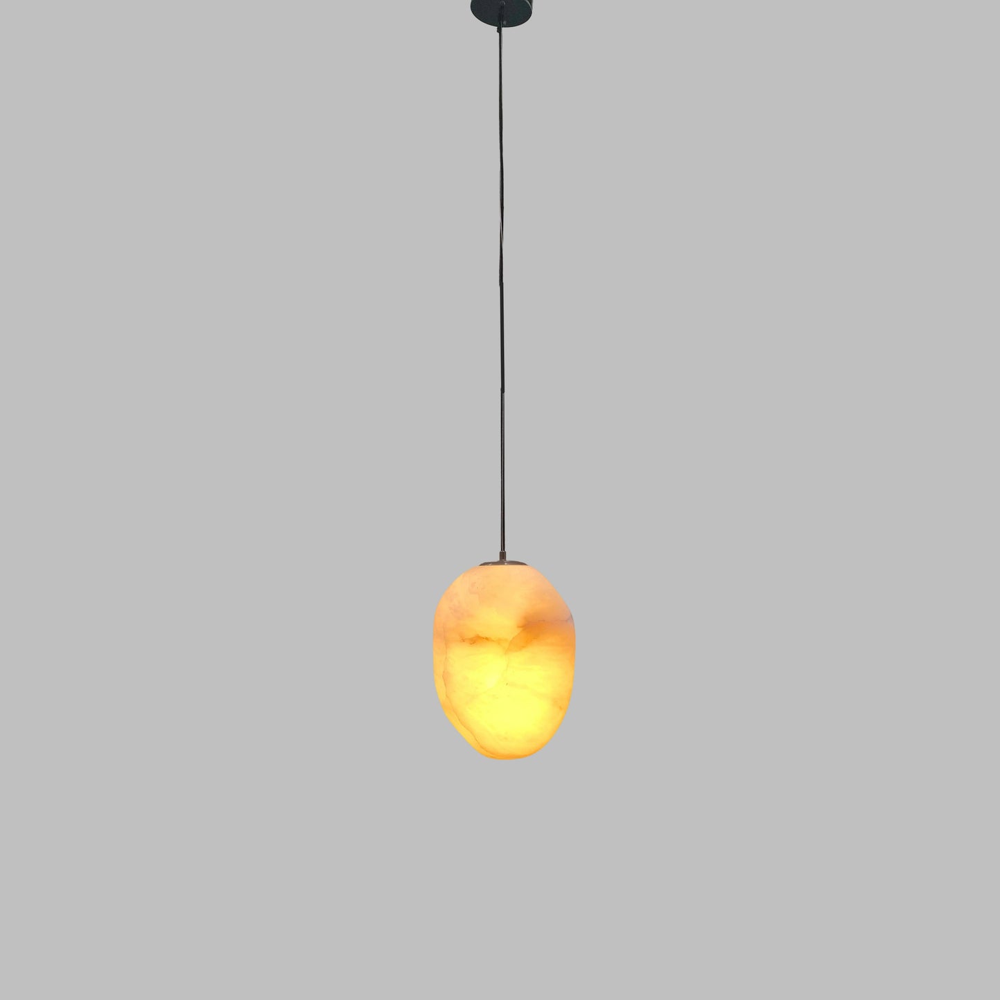 Sculpted Alabaster LED Pendant Light