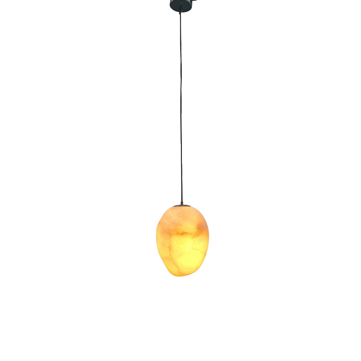 Sculpted Alabaster LED Pendant Light