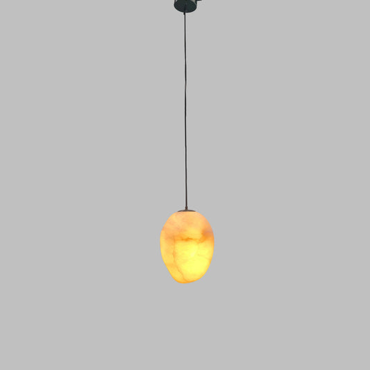 Sculpted Alabaster LED Pendant Light