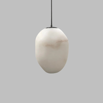 Sculpted Alabaster LED Pendant Light