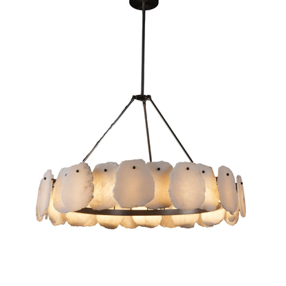 Alabaster Glow Elegance Chandelier