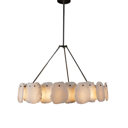 Alabaster Glow Elegance Chandelier