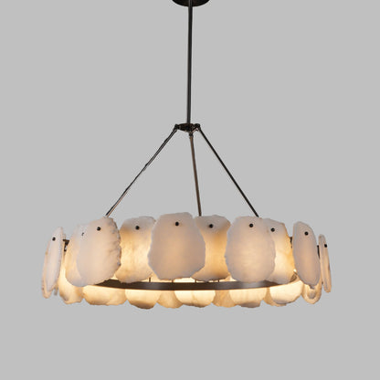 Alabaster Glow Elegance Chandelier