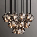 Boule De Crystal Round Cluster Chandelier 24"