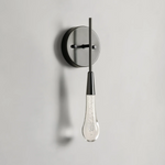 Soltaire Raindrop Glass Wall Sconces