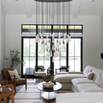 Soltaire Raindrop Glass Round Chandelier