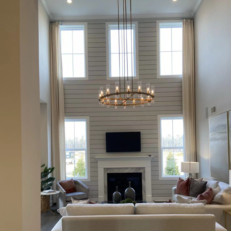 Ravelle Luxe Glass Round Chandelier 48"