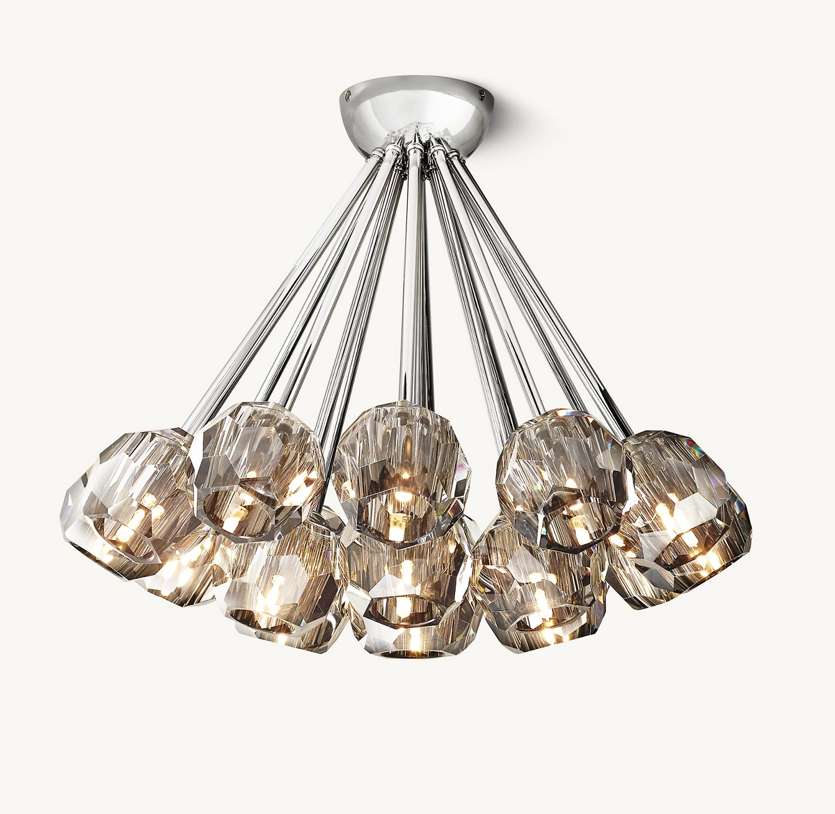 Boule De Cristal Flush Mount 24"