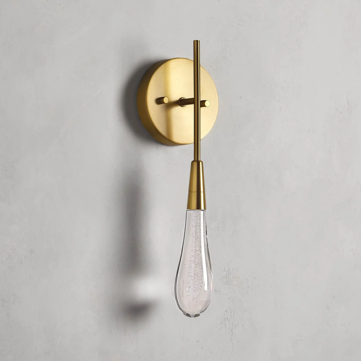 Soltaire Raindrop Glass Wall Sconces