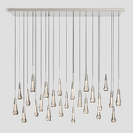 Soltaire Linear Chandelier 37'' 50''70''W