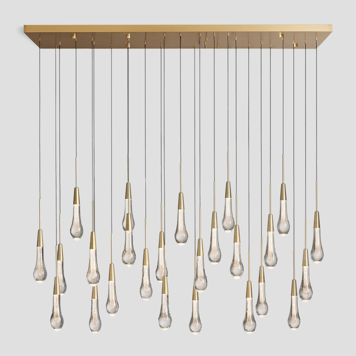 Soltaire Linear Chandelier 37'' 50''70''W