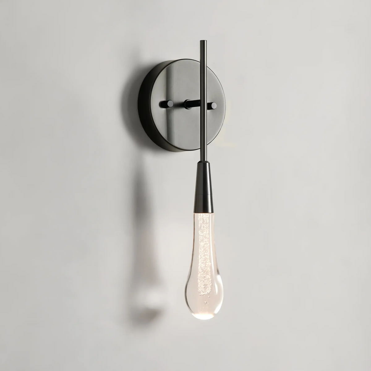 Soltaire Raindrop Glass Wall Sconces