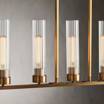 Andreas Modern Glass Linear Chandelier