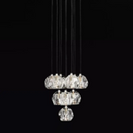 Boule De Crystal Round Cluster Chandelier 14"