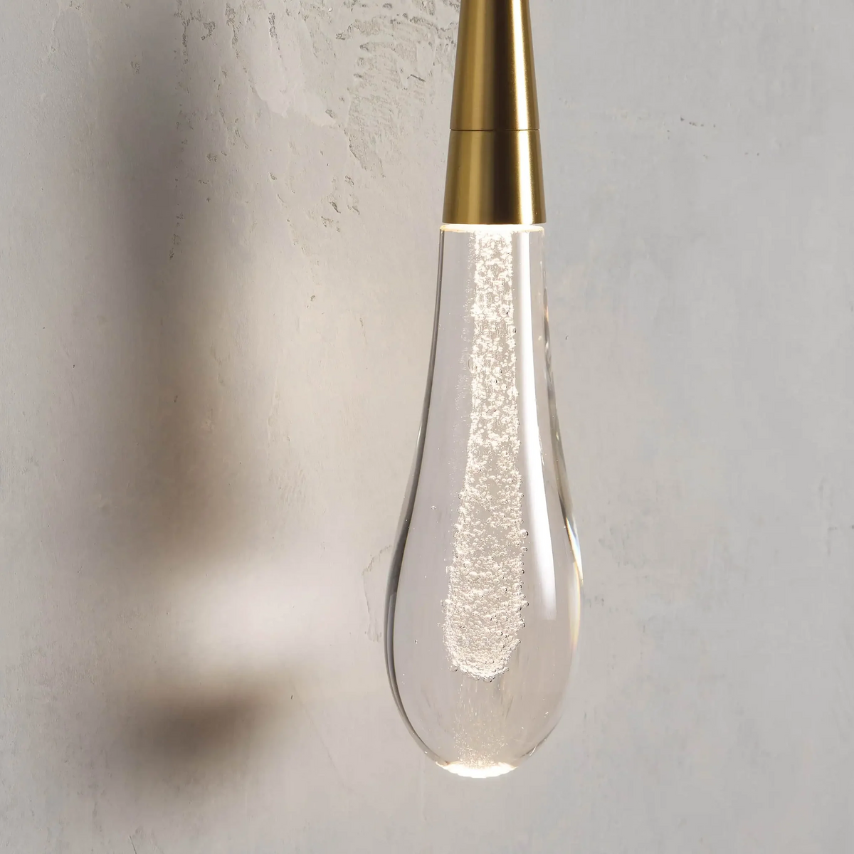 Soltaire Raindrop Glass Wall Sconces