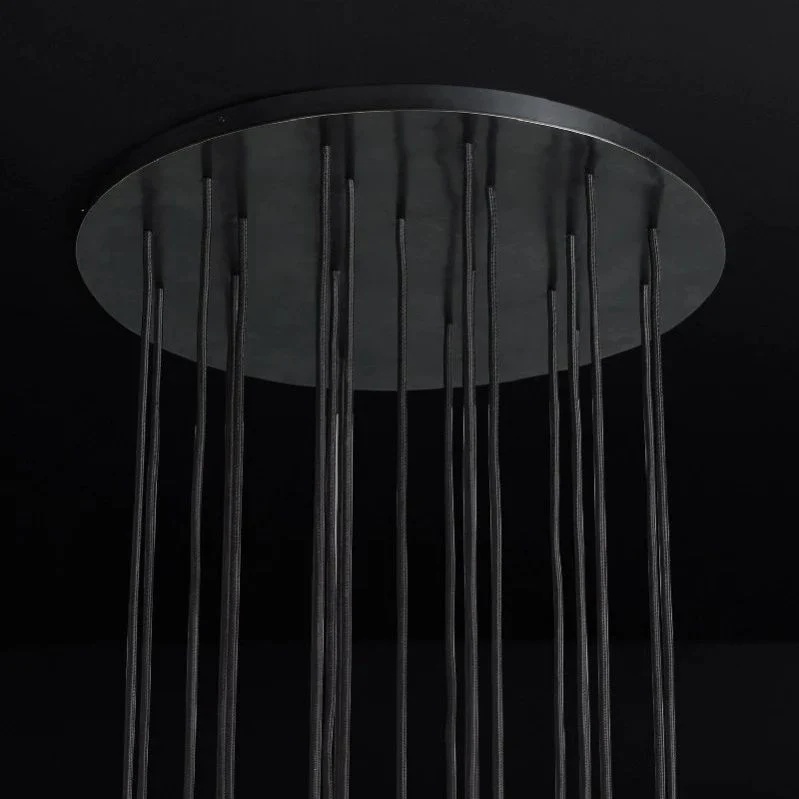 Boule De Crystal Round Cluster Chandelier 24"