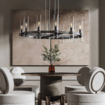 Ravelle Luxe Glass Round Chandelier 48"