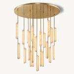 Audubon Alabaster Round Chandelier 56"