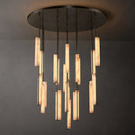 Audubon Alabaster Round Chandelier 56"