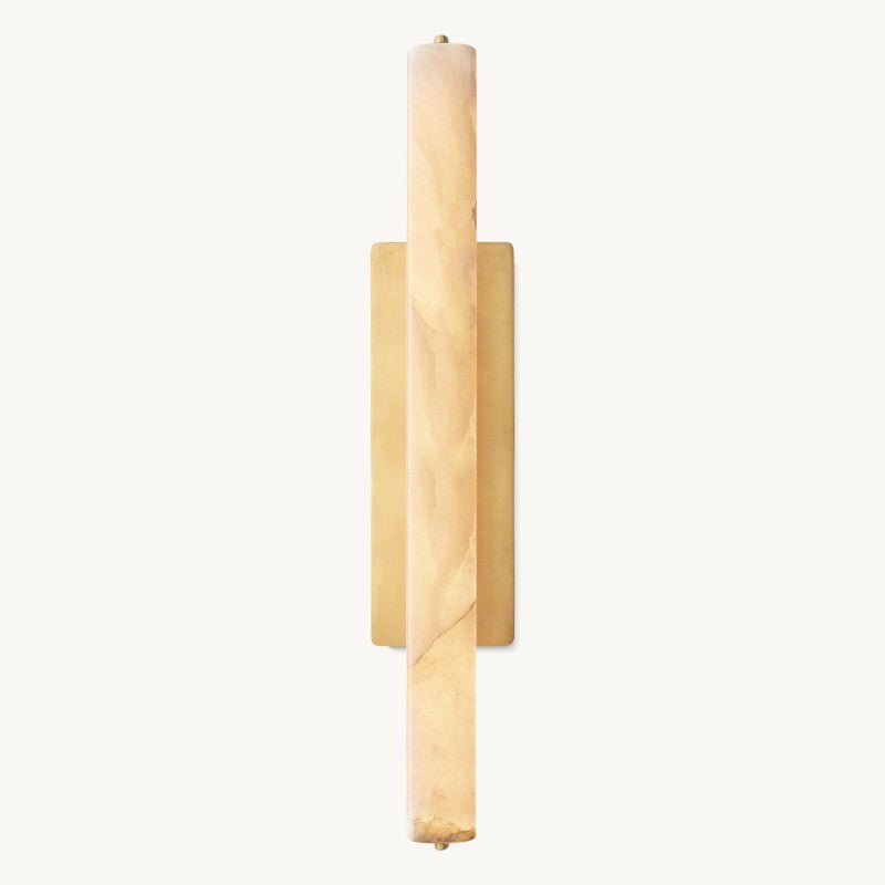 Audubon Sculpt Alabaster Single Wall Sconce
