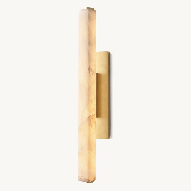 Audubon Sculpt Alabaster Single Wall Sconce
