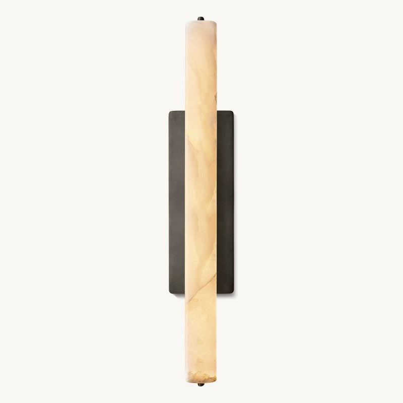 Audubon Sculpt Alabaster Single Wall Sconce