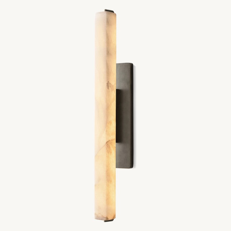 Audubon Sculpt Alabaster Single Wall Sconce