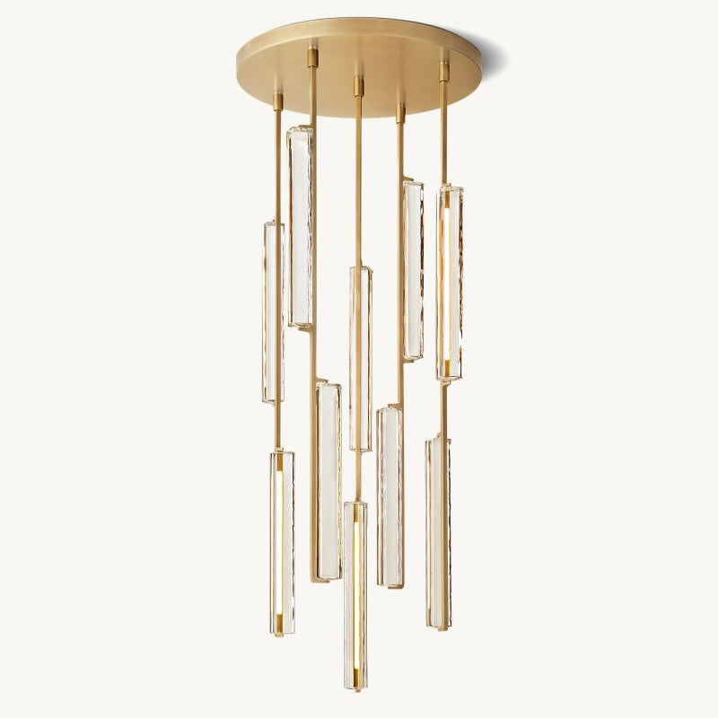 Audubon Sculpt Crystal Round Chandelier 24"