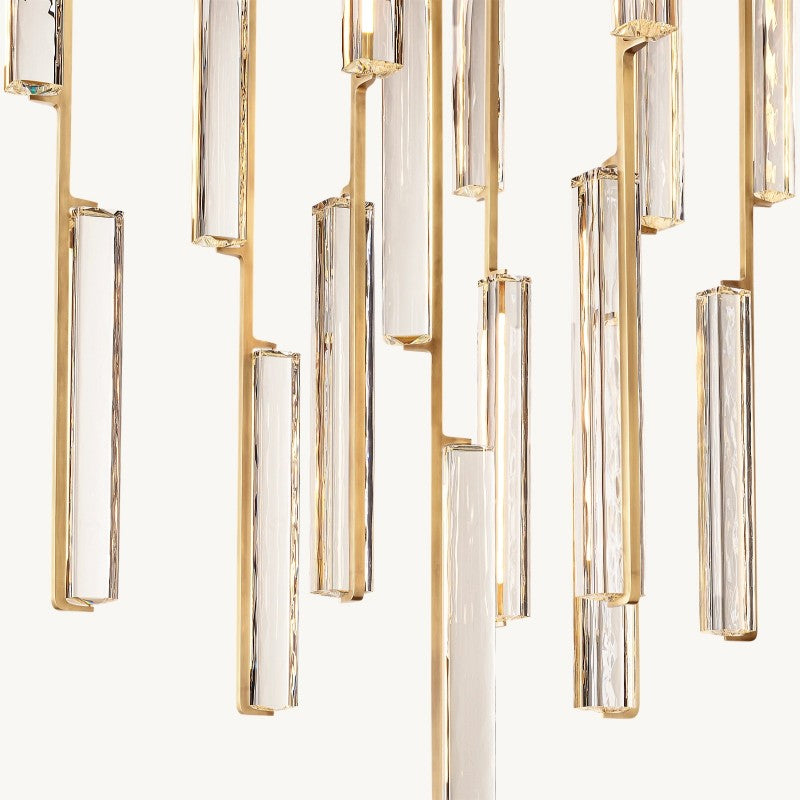 Audubon Sculpt Crystal Round Chandelier 40"