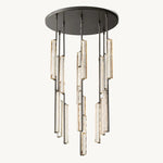 Audubon Sculpt Crystal Round Chandelier 40"