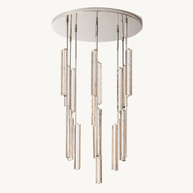 Audubon Sculpt Crystal Round Chandelier 40"