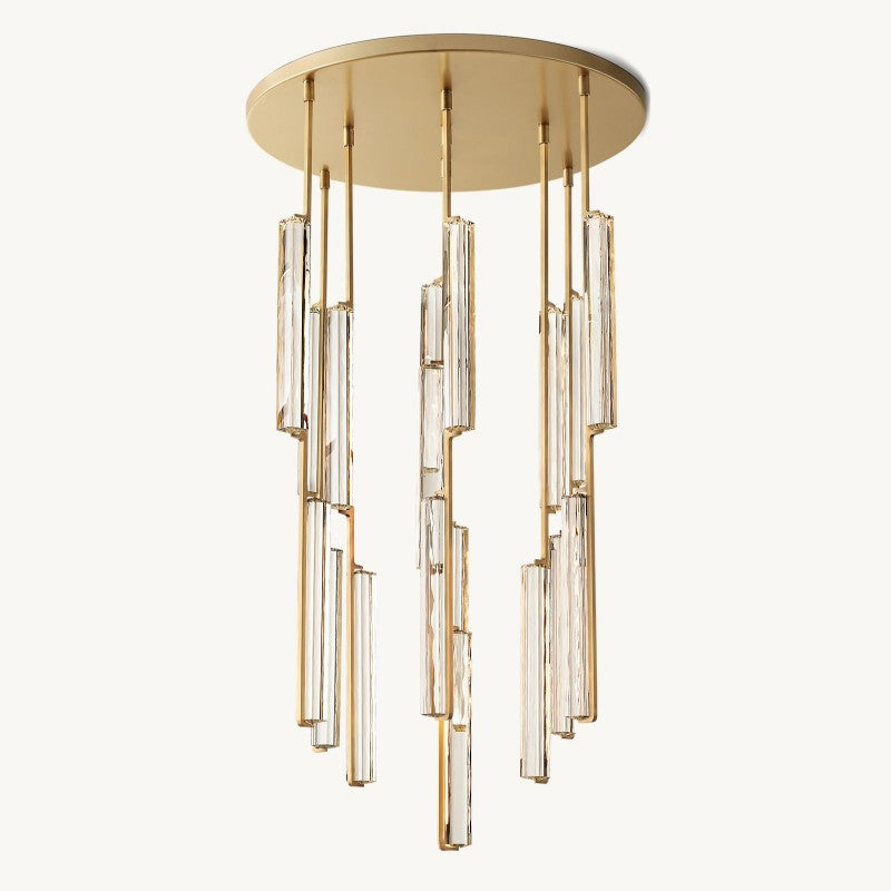 Audubon Sculpt Crystal Round Chandelier 40"