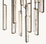 Audubon Sculpt Crystal Round Chandelier 56"