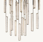 Audubon Sculpt Crystal Round Chandelier 56"