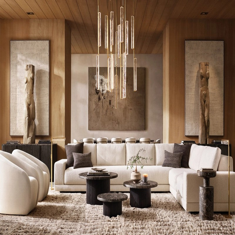 Audubon Sculpt Crystal Round Chandelier 56"