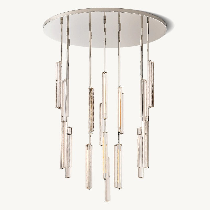 Audubon Sculpt Crystal Round Chandelier 56"