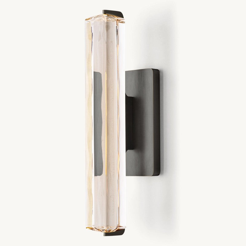 Audubon Sculpt Crystal Single Wall Sconce