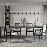 Ravelle Luxe Glass Linear Chandelier 73"