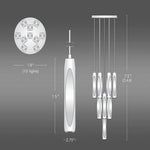 Chartier Precision Crystal Round Chandelier