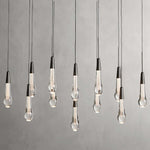 Soltaire Raindrop Crystal Linear Chandelier