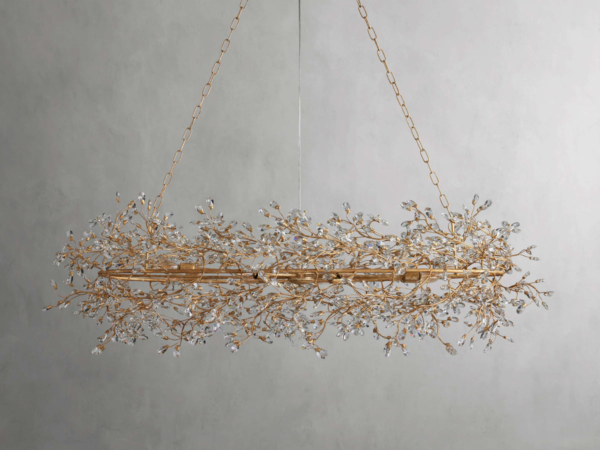 Fiore Delicate Petals Oval Chandelier