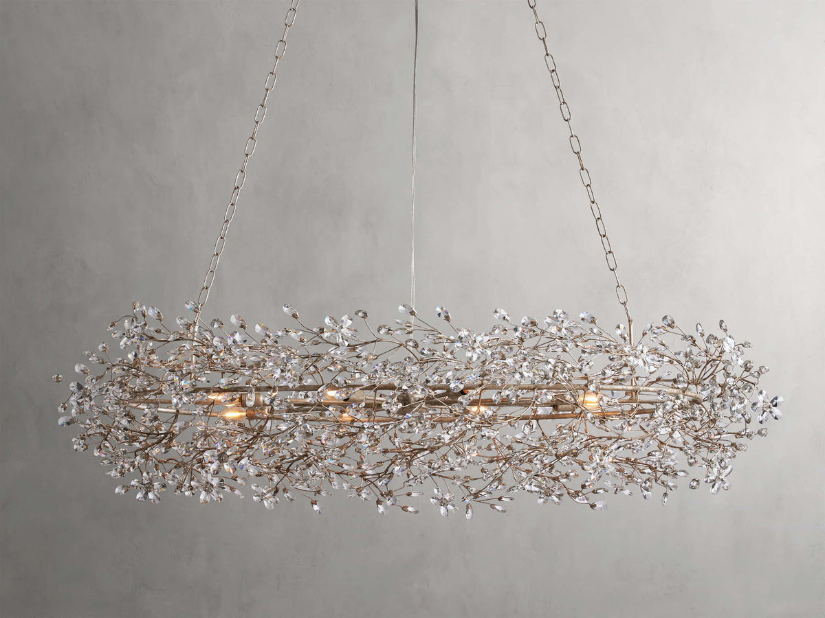 Fiore Delicate Petals Oval Chandelier