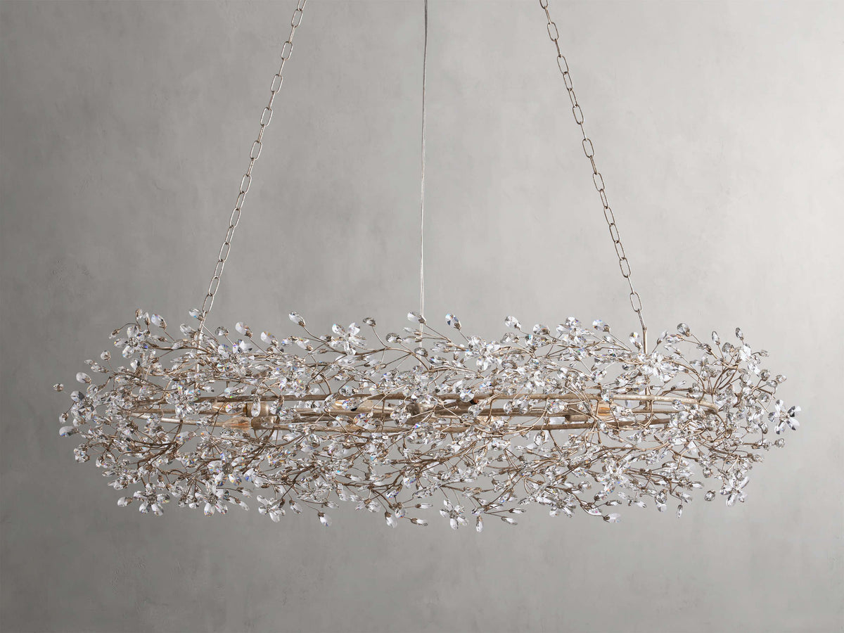 Fiore Delicate Petals Oval Chandelier