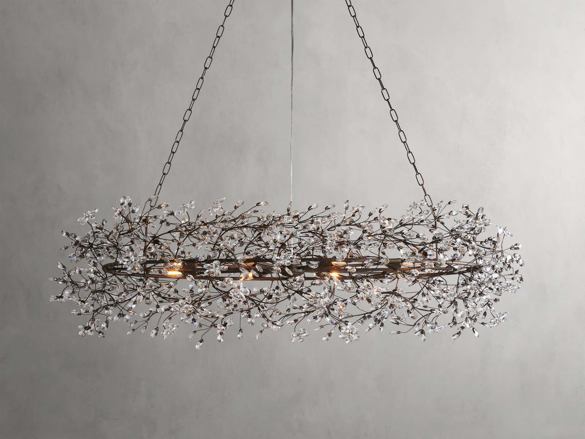 Fiore Delicate Petals Oval Chandelier