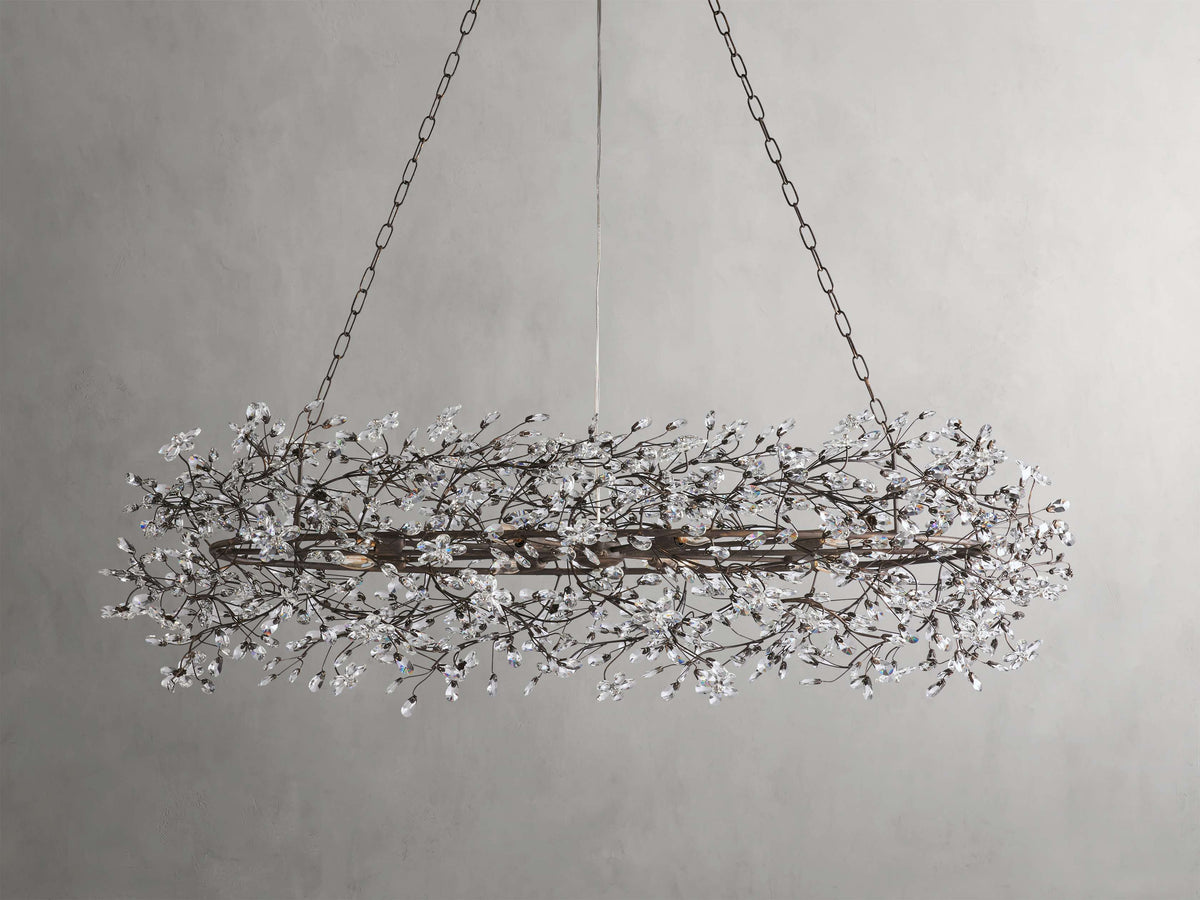 Fiore Delicate Petals Oval Chandelier