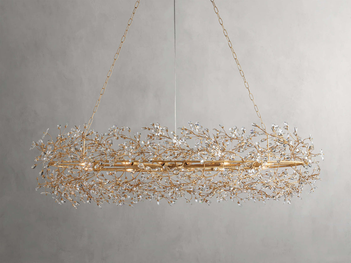 Fiore Delicate Petals Oval Chandelier