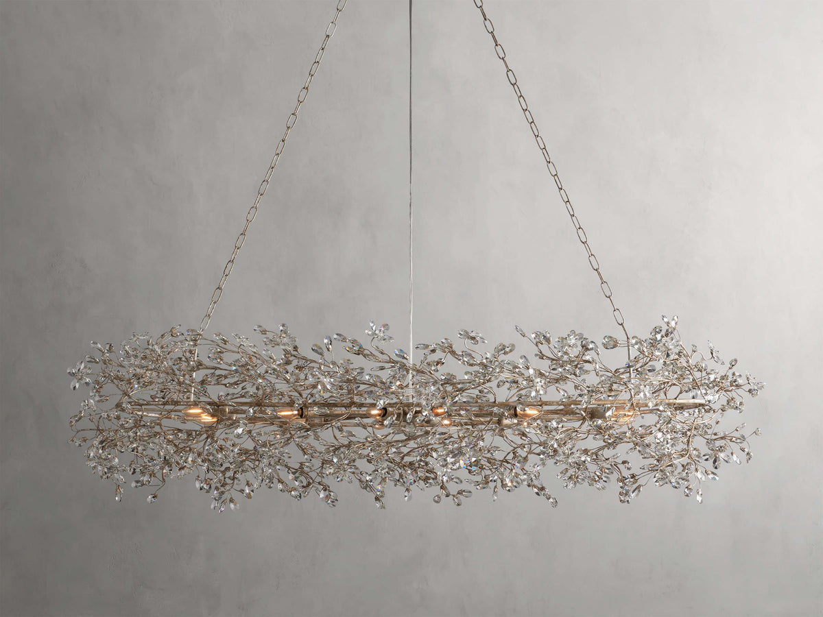 Fiore Delicate Petals Oval Chandelier