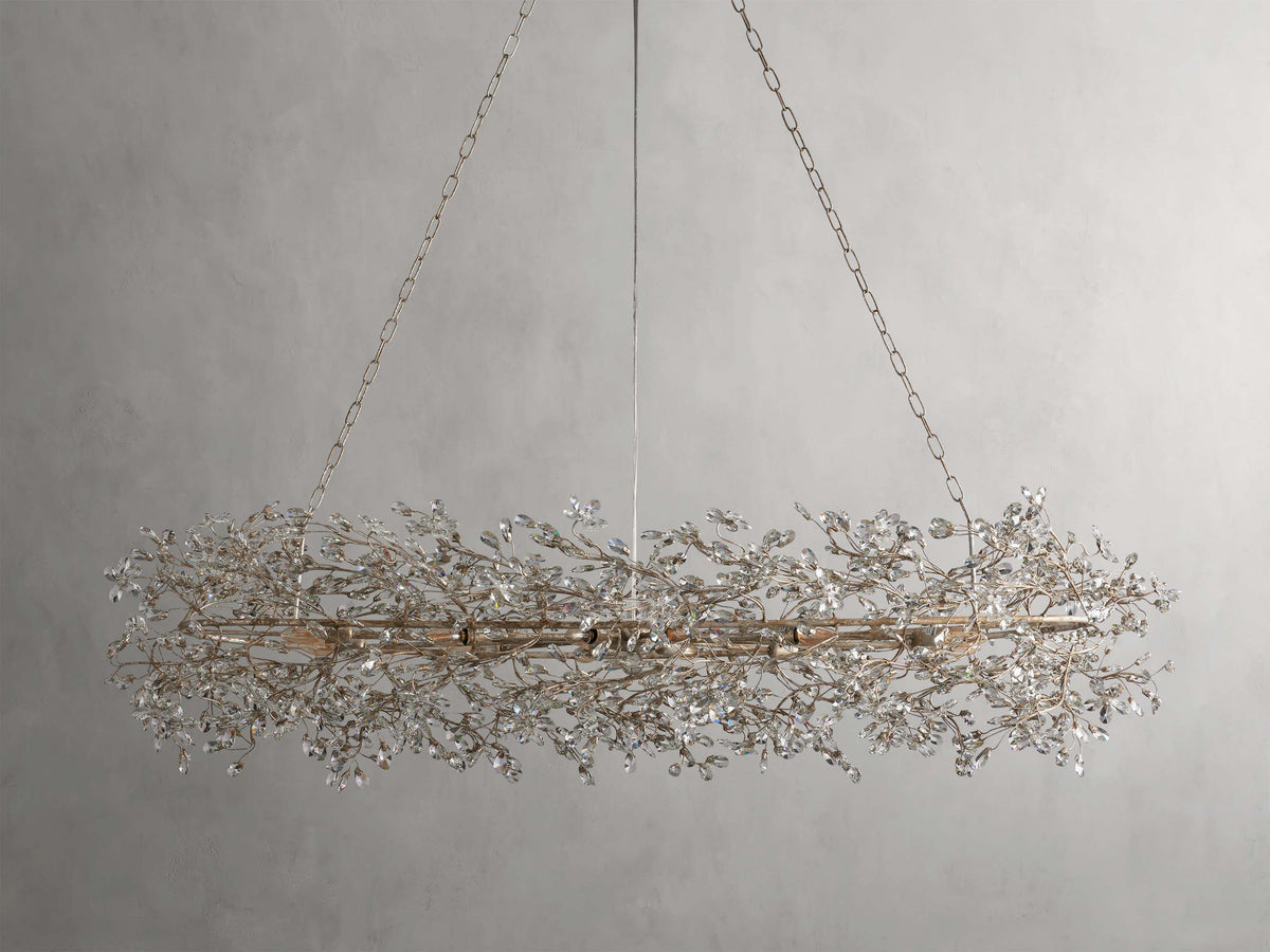 Fiore Delicate Petals Oval Chandelier