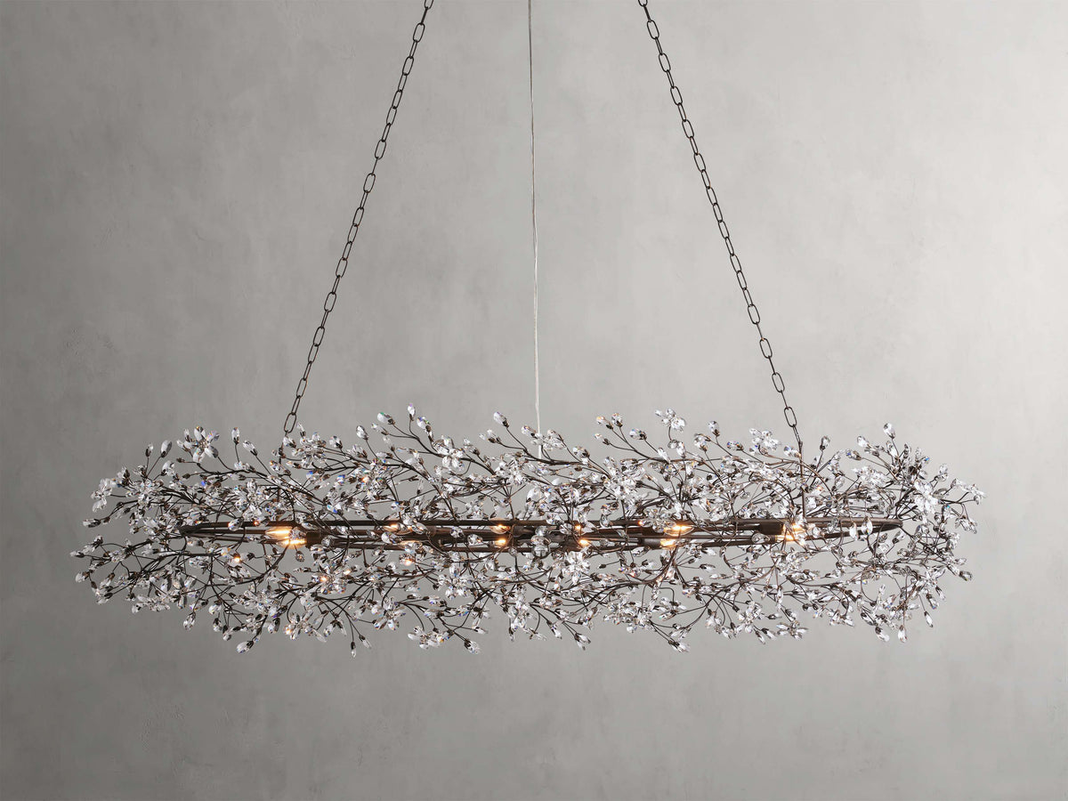 Fiore Delicate Petals Oval Chandelier